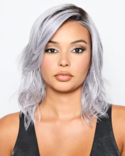 Dazzling Wavez | Lace Front & Monofilament Part Synthetic Wig By Rene Of Paris -Best wig outlet Shop RP1513 DazzlingWavez LunarHaze F1