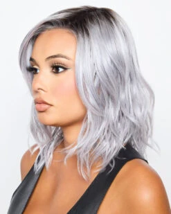 Dazzling Wavez | Lace Front & Monofilament Part Synthetic Wig By Rene Of Paris -Best wig outlet Shop RP1513 DazzlingWavez LunarHaze S1