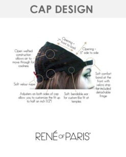 Wavy Bob Halo | Hair Piece By Rene Of Paris -Best wig outlet Shop RP738 WavyHalo cap