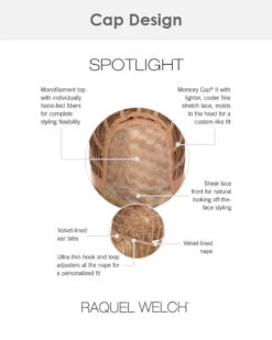 Spotlight-Large | Lace Front & Monofilament Synthetic Wig By Raquel Welch -Best wig outlet Shop RW30055 PT Spotlight cap 53a665ed f29a 4aa0 a50c 207493a9cc2b