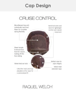 Cruise Control | Lace Front & Monofilament Top Synthetic Wig By Raquel Welch -Best wig outlet Shop RW31121 CruiseControl cap