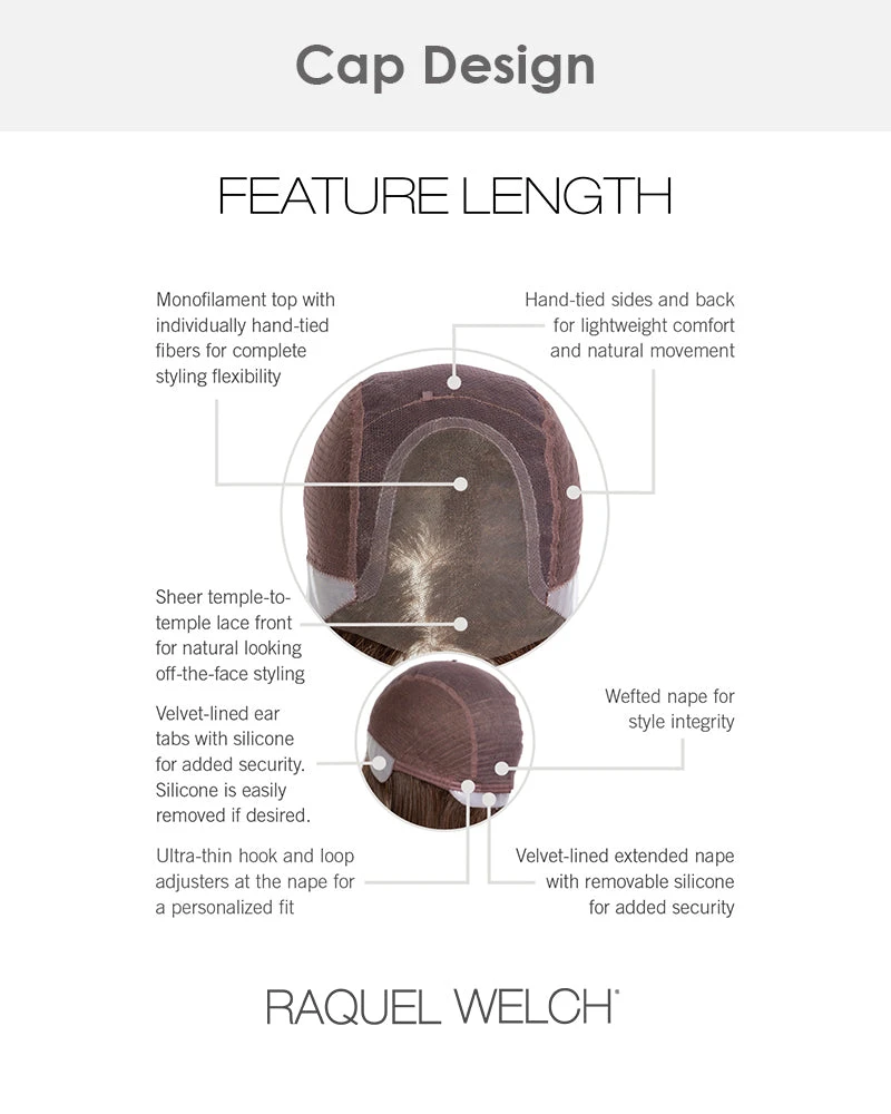 Feature Length | Lace Front & Monofilament Top Synthetic Wig By Raquel Welch 12 Feature Length | Lace Front & Monofilament Top Synthetic Wig By Raquel Welch - Image 12