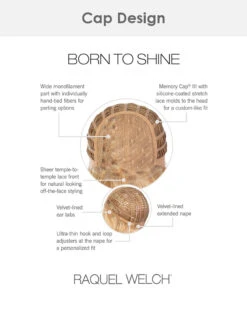 Born To Shine | Lace Front & Monofilament Part Synthetic Wig By Raquel Welch -Best wig outlet Shop RW BornToShine Cap