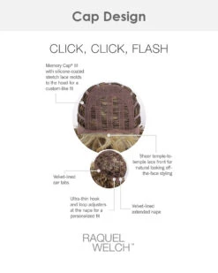 Click Click Flash | Lace Front Synthetic Wig By Raquel Welch -Best wig outlet Shop RW ClickClickFlash Cap 800x cc576563 9fcc 4385 9db8 ff648075dbf6