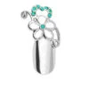 Stephen Nail Jewelry Flower (Small-Silver) -Best wig outlet Shop SN204 Flower S Silver 01