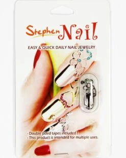 Stephen Nail Jewelry Flower (Medium-Black) -Best wig outlet Shop SN211 Flower M Black p