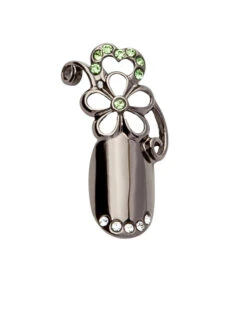 Stephen Nail Jewelry Flower (Medium-Black)