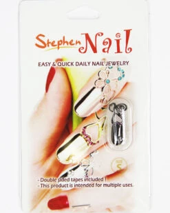 Stephen Nail Jewelry Triple Hearts (Small-Black) -Best wig outlet Shop SN259 Triple S Black p