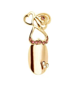 Stephen Nail Jewelry Triple Hearts (Small-Gold)