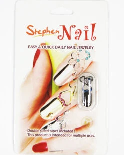 Stephen Nail Jewelry Triple Hearts (Medium-Black) -Best wig outlet Shop SN297 Triple M Black p