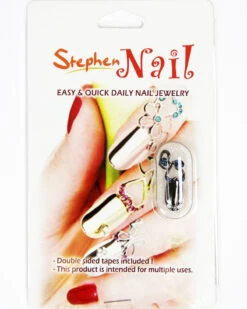 Stephen Nail Jewelry Twin Hearts (Small-Black) -Best wig outlet Shop SN334 Twin S Black p