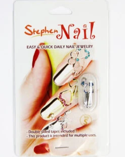 Stephen Nail Jewelry Twin Hearts (Small-Silver) -Best wig outlet Shop SN365 Twin S Silver p