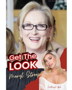 Feathered Bob | Lace Front & Monofilament Top Synthetic Wig By TressAllure -Best wig outlet Shop TAMC1401 FeatheredBob MerylStreep