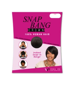 Snap Bangs Crown | Human Hair Wiglet By Vivica Fox 6 Snap Bangs Crown | Human Hair Wiglet By Vivica Fox -Best wig outlet Shop VF54001 SnapBangCrown HumanHair itemcover