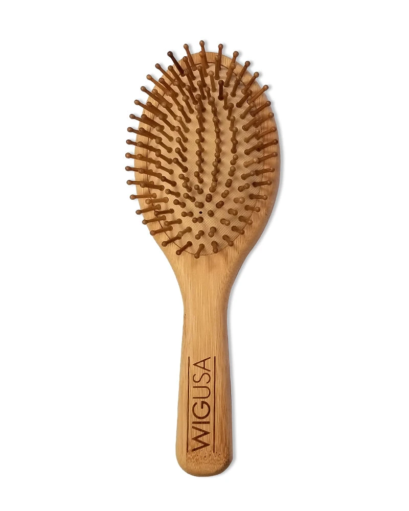 Bamboo Paddle Hair Brush | By Wig Pro 1 Bamboo Paddle Hair Brush | By Wig Pro