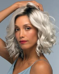 Wren | Lace Front & Monofilament Part Synthetic Wig By Estetica -Best wig outlet Shop Wren SilverSunRT8 side3